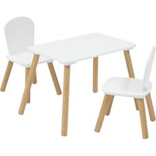 Ensemble table et 2 chaises enfant Atmosphera - Blanc - Kids Table and Chairs Set - Publicité