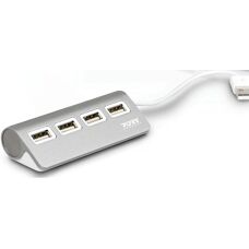 Port Designs 900120 Hub USB - 4 Ports 2.0 Gris et Blanc - Publicité