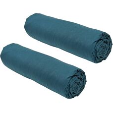 Drap-housse essentiel TODAY vert turquoise - 140 x 190 cm