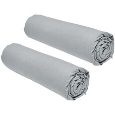 Drap-housse essentiel TODAY gris - 160 x 200 cm