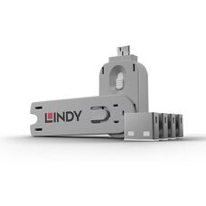 Lindy 40454 Bloqueador de puerto - Cerradura USB con llave
