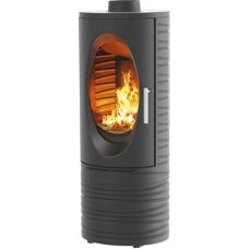 Godin 420012 Cheminée - Fonte, Noir - Bois & Pellets - 8kW - Publicité