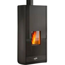 Poêle à pellets Godin - Noir, 9kW, Mode Eco - Publicité