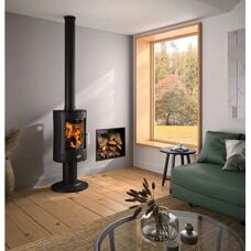 Poêle à bois Godin Mazamet - Contrôle manuel - Noir - Poêle à bois - Publicité