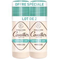 Déodorant Stick Dermatologique Rogé Cavaillès 48H, lot de 2 x 40 ml - Publicité