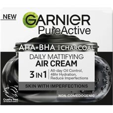 Garnier Pure Active Daglig Matifying Luftcreme med Kul