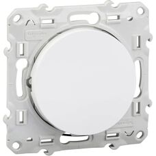 Interrupteur LED Blanc Odace Schneider - 10 A - Non étanche - Publicité