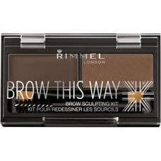Rimmel London Brow This Way Wenkbrauw Sculpting Kit - Donkerbruin