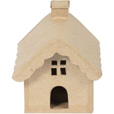 Casa de papel maché Décopatch hecha a mano - Personalizable