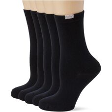 Lot de 5 chaussettes noires EcoDIM Femme - Féminin - Taille TU Noir TU - Publicité