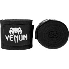 Venum EU-0429 Black Elastic Hand Wraps - Boxing Hand Wraps