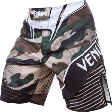 Venum Camo Hero 3-Wege Vault MMA Fight Shorts - Grün/Braun