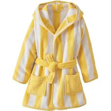 Vertbaudet Yellow Striped Kids' Bathrobe - Bathrobe