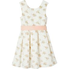 Robe de fête fille VERTBAUDET avec fleurs aquarelle