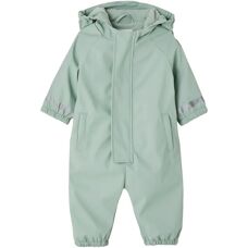 Combinaison pluie bébé Vertbaudet - Vert sauge - Imperméable, chaud, coupe-vent - Publicité