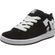 DC Shoes Barn Court Graffik Läder Sneakers - Svart/Vit