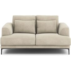 AM.PM Sofá de terciopelo de lino beige 2 plazas - Sofá
