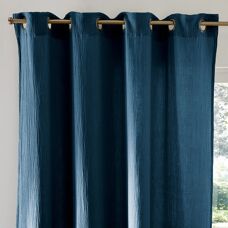 La Redoute Interiors - Kumla - Blu porcellana - Curtain