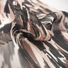 Mondial Tissus - Voile Camouflage Taupe - Fabric