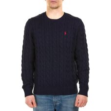 Ralph Lauren Cotton Cable Crew Neck Pullover (710775885) - (710775885-001) blå