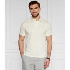 Polo Ralph Lauren Custom Slim Fit Piqué Polohemd Creme (655288)