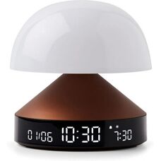 Réveil et lampe Mina Sunrise en Bronze de Lexon - Publicité