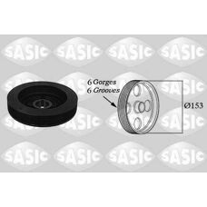 SASIC 5150J90 Riemenscheibe - 6 ribben - Diameter 153mm - Idlers en spanners