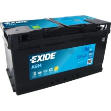 Batteria veicolo Exide EK960 - 96 Ah, 12 V, AGM, Avvio affidabile