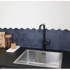 Essebagno - Mezclador de fregadero de cocina - Negro mate