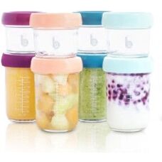Babymoov Conjunto de Frascos de Vidro para Armazenar Comida