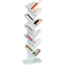 Libreria a forma di albero Idmarket - 10 livelli, bianca