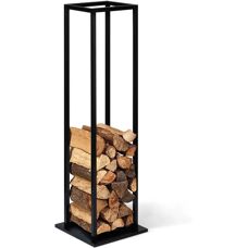 IDMARKET Porte-bûches - 112cm en Acier Vertical pour Cheminée - Publicité