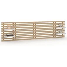 IDMARKET Tête de lit en bois clair et blanc - Headboard - Publicité