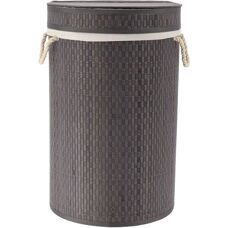 Cesto de ropa de bambú y algodón Tendance - Plegable, 48L
