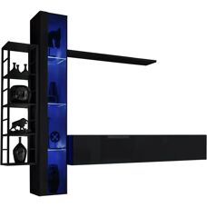 MEUBLORAMA - SWITCH M7 - Nero - Set di mobili soggiorno