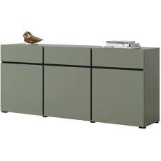 Meublorama - HAVANA - Vert sauge - 180 cm - Buffet - Publicité