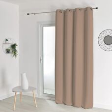 HOME MAISON M1 Cortina Opaca Efecto Satinado Gris - Cortina