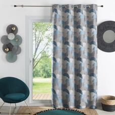 HOME MAISON Jacquard Gordijn met Ronde Motief - Curtain