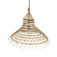 Lumisky Beigen Naturfaser Palmenschirm - Innen/Außen 60cm