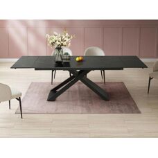 Table à Manger Extensible en Marbre Noir - 6-10 Places - Publicité