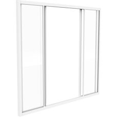 Vente-unique Mur en aluminium blanc coulissant - Intérieur - Publicité