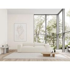 Canapé Blanc 4 Places Maison Céphy - Design Moderne - Publicité