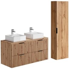 ZEVARA Bathroom Furniture Set - Suspended, Natural Light