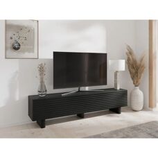 Vente-unique Modern TV Cabinet - 180cm - Black - European