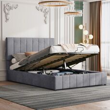 WISHDOR - Letto contenitore 140x200 - Grey - storage bed