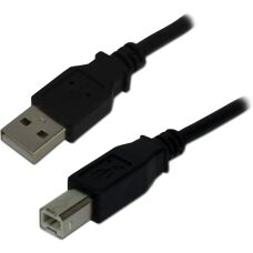 Câble USB Mcl 2m USB 2.0 A/B - Noir - Publicité