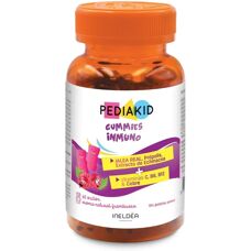 Gomme Immunité Pediakid - Saveur Framboise - 60 Gommes - Publicité