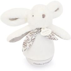 Doudou et Compagnie Weißer Hase 16cm Nachtlicht mit Musik
