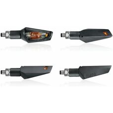 CHAFT Sword Motorradblinker - Schwarz mit transparenter Linse