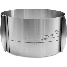 ScrapCooking Kuchenring - Verstellbar 15-23cm - 12cm hoch